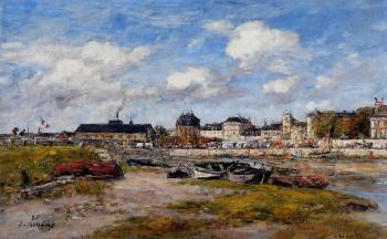 尤金 佈丹 The Port of Trouville, Low Tide 尤金 佈丹 The Port of Trouville, Low Tide